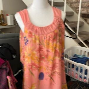 Beautiful soft orange & pink pastel tank for summer